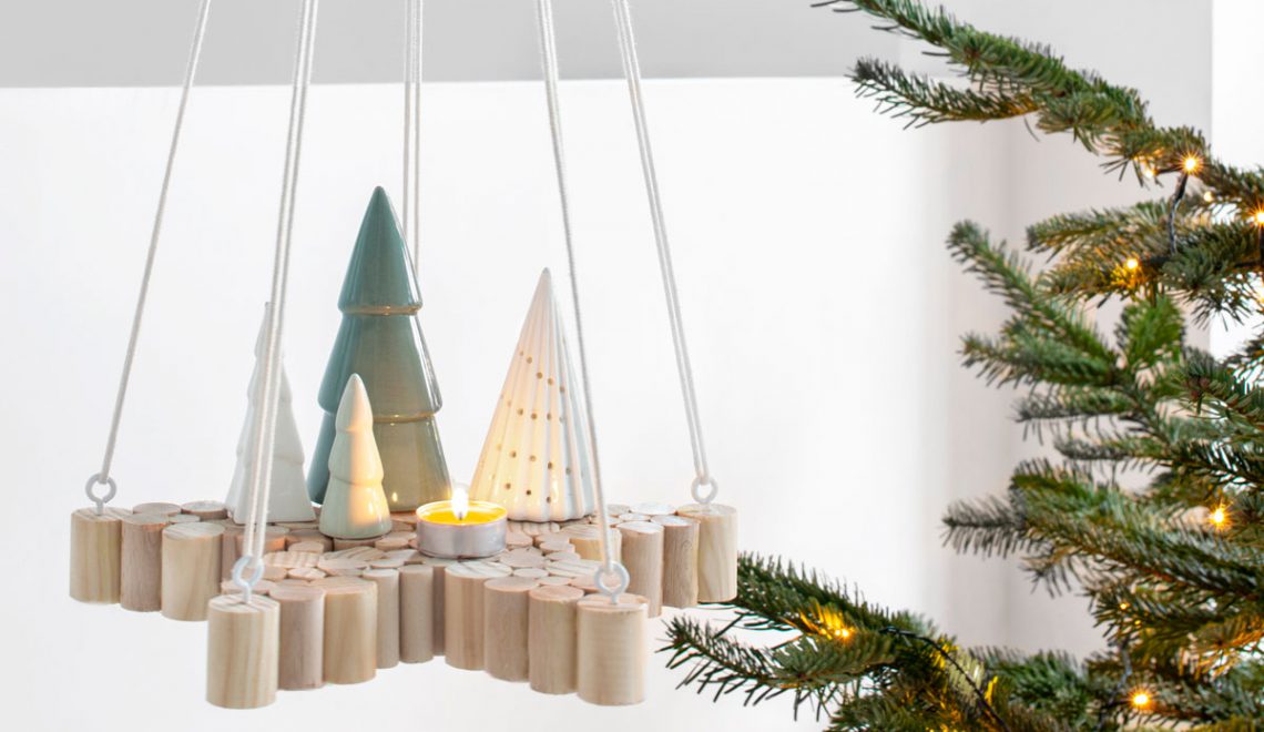Kerst DIY: een hangende ster van houten stokken Tanja van Hoogdalem